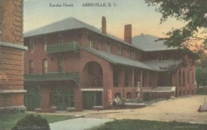 The Eureka Hotel (historic postcard, Brian Scott)