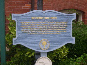 Belmont Inn (1903) Historic Marker