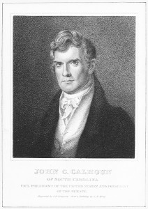 Etching of Abbeville's famous family member, John C. Calhoun - courtesy of the Miriam and Ira D. Wallach Division of Art, Prints and Photographs: Print Collection, The New York Public Library. The New York Public Library Digital Collections