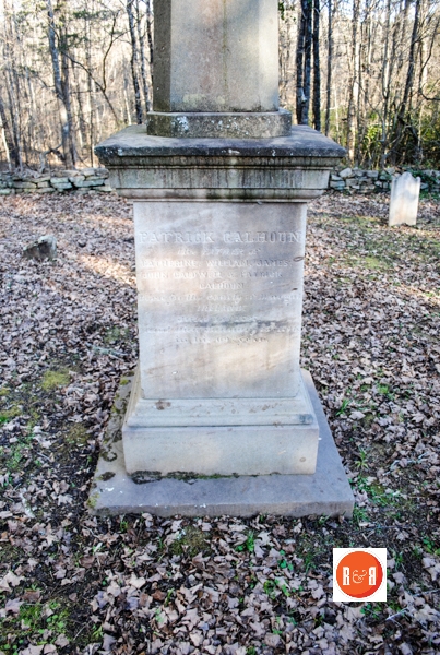 Grave of Patrick Calhoun, the father of J.C. Calhoun