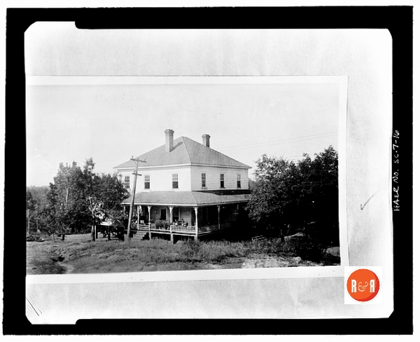 HABS image of one of the houses at Gregg’s Shoals.