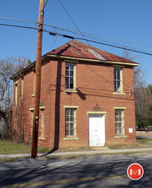 Salley jail building in Salley, S.C. Image courtesy of photographer Ann L. Helms - 2018
