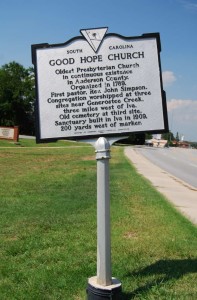 SC Roadside Marker 4-5: Good Hope Church (Brian Scott, 2008)