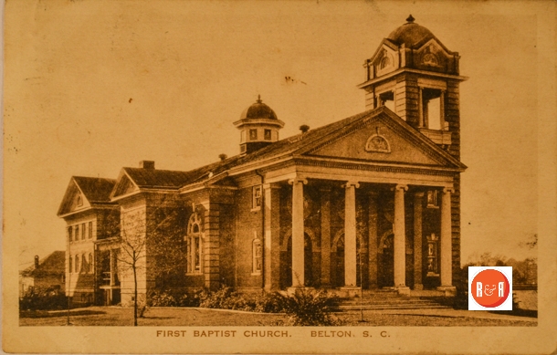 Postcard view of the church, courtesy of the Martin Collection