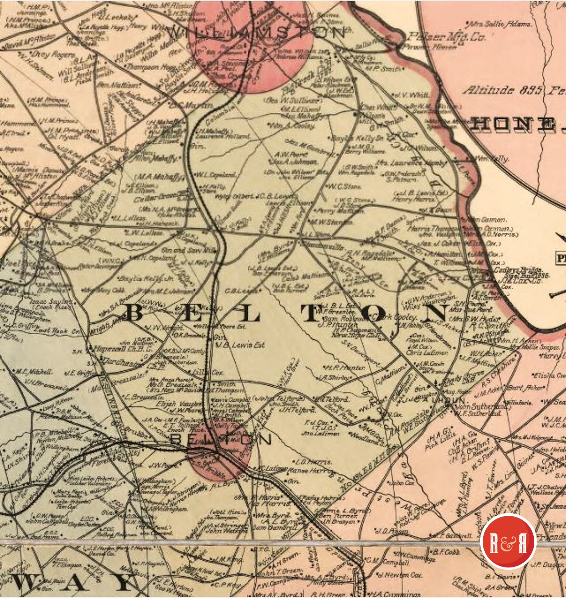 BELTON TOWNSHIP - ENLARGED / 1896