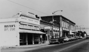 View of downtown Bamberg, S.C., ca. 1979.