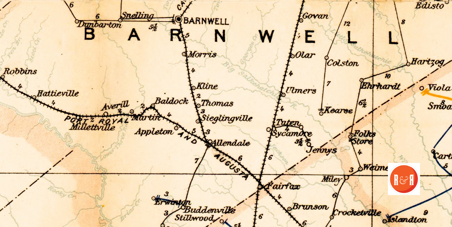 SOUTHERN BARNWELL CO MAP