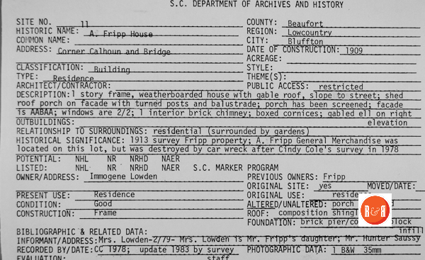 Courtesy of the S.C. Dept. of Archives and History