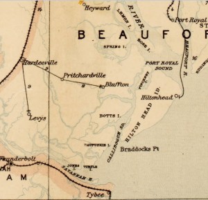 Postal map of the region in ca. 1896 - Courtesy of the UN of NC Archives