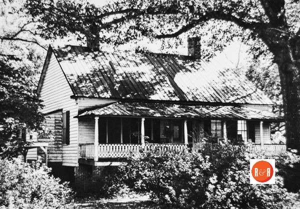 The John Grant House, ca. 1900 Identified as #4 – Courtesy of the S.C. Dept. of Archives and History – E.B. Bull, Photographer