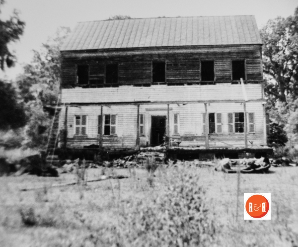 Prior to restoration. Courtesy of the S.C. Dept. of Archives and History