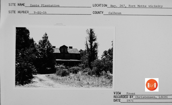 Courtesy of the S.C. Dept. of Archives and History