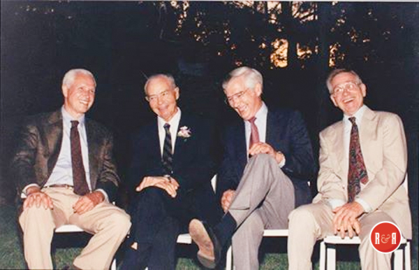 The four sons of P.W. and Isabel Fairey (L-R) John, Joe, Frank and Phil Fairey visiting in St. Matthews, S.C.