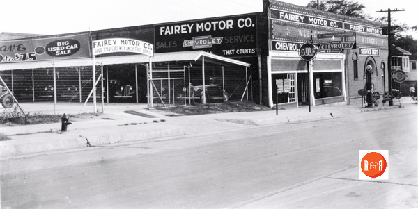 Fairey Motor Company (Chevrolet) in downtown Saint Matthews, S.C. was later moved by the family to Orangeburg, S.C.  Images courtesy of the Fairey - McCall Group