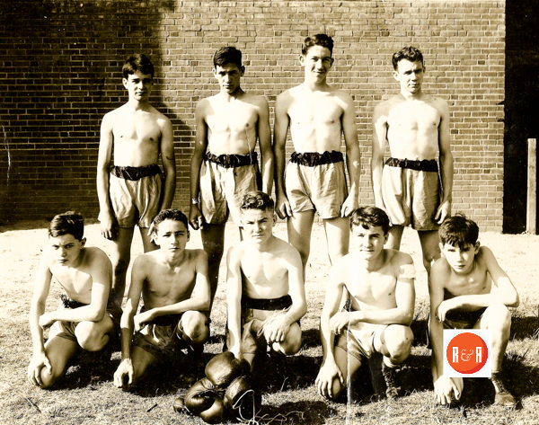 The Fairey twin enjoyed participating in lots of sports activities: Joe front row far left and Frank opposite corner. The Fairey boys were so active in sports, the activity field at the high school was names Fairey Field. Images courtesy of the Fairey - McCall Group
