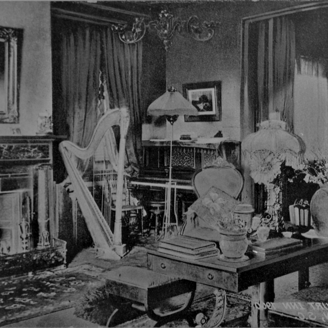 Interior view of the location when it was called the Uphton Inn in the early 20th century.