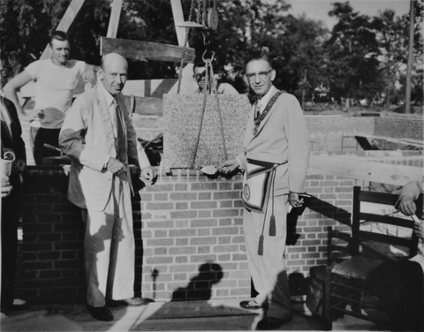 Laying of the cornerstone of the new Camden City Hall
