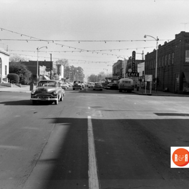 DeKalb Street looking east.  Courtesy of the Camden Archives and History (Monarch Collection) Ca. 1950