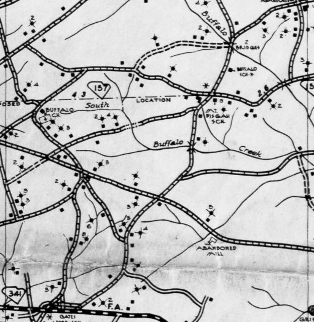 Section #4 - SCDOT Map of 1939 - Kershaw County