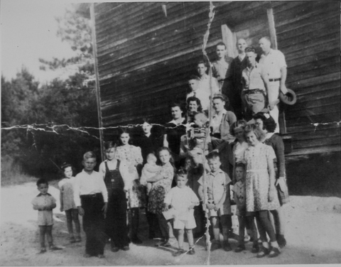 Image of church members at Concord Baptist Church. See identification sheet under the More Information link. Courtesy of the Camden Archives and Museum – 2013
