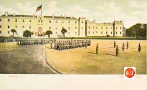 Postcard images of the Citadel across from the church. Courtesy of the Revels Collection - 2015