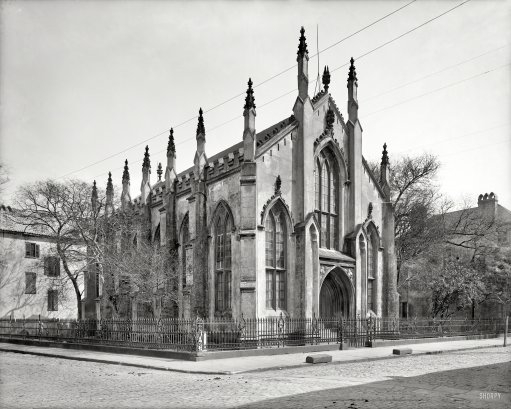 Circa 1865, Huguenot Church — Detroit Publishing Company. Courtesy of the Shorpy Archives Collection. Not for distribution or reprint.