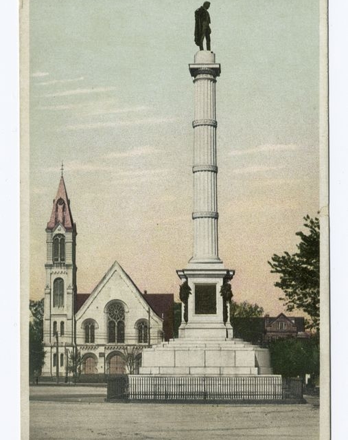 Citadel Baptist Church is shown clearly in this early 20th century postcard. Image courtesy of: The Miriam and Ira D. Wallach Division of Art, Prints and Photographs: Photography Collection, New York Public Library. Collection of images and prints of Charleston, S.C.