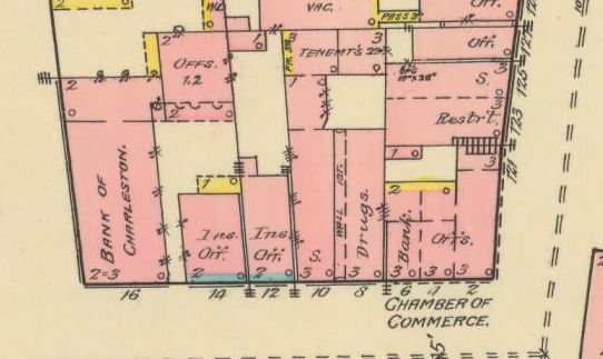 Area of #2 - #16 Broad St., in 1888. This was a very important business district for late 19th century merchant bankers.