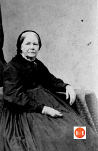 Photograph of Mrs. Ann H. White of Rock Hill take in the late 1860's on one of her visits to New York City.