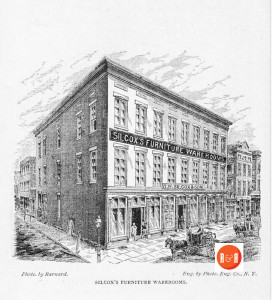 The Silcox Furniture Warehouse was for years located here. Also see #222 King Street for additional information.