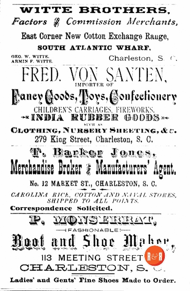 Sholes’ Directory of the City of Charleston – 1882