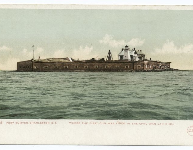 Image of Fort Sumter – courtesy of: The Miriam and Ira D. Wallach Division of Art, Prints and Photographs: Photography Collection, New York Public Library. Collection of images and prints of Charleston, S.C.