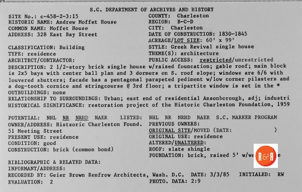 Courtesy of the S.C. Dept. of Archives and History