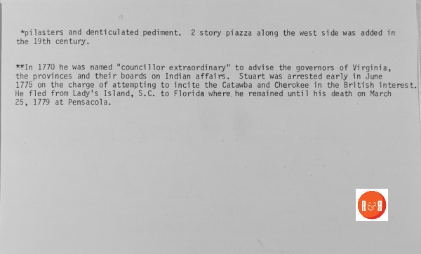Courtesy of the S.C. Dept. of Archives and History