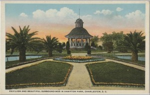 Bandstand and gardens at Hampton Park. Image courtesy of the LCDL.