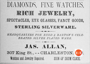 1882 ad in the Charleston City Directory