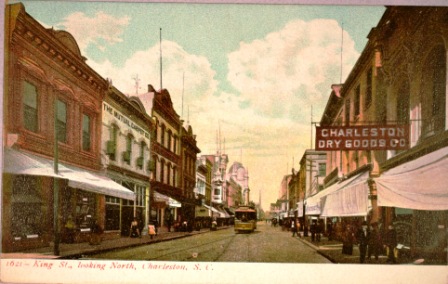Early postcard view of King Street's commercial area, ca. 1910 - Courtesy of the Wingard Postcard Collection, 2013