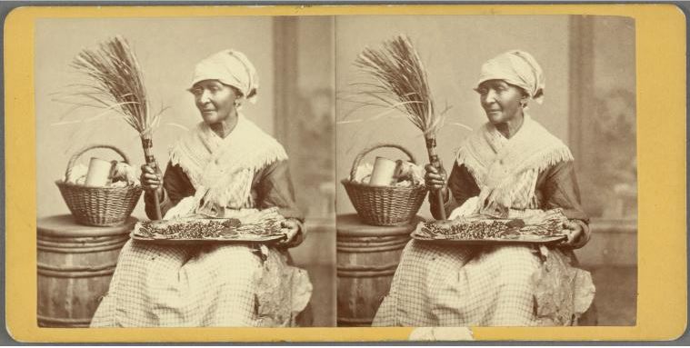 Margaretta Van Wagenen, and many other African American ladies, sold their brooms and baskets along the streets of Charleston. Date unknown - The Miriam and Ira D. Wallach Division of Art, Prints and Photographs: Photography Collection, The New York Public Library. "Old Slave Market, Charleston, S. C." The New York Public Library Digital Collections. 1898 - 1931. 