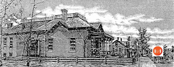 An image from the Yorkville Enquirer of the Dr. Black house in Blacksburg, S.C. Note the house just beyond the featured structure is the “Red House” in the late 19th century. Courtesy of the Cobb Collection – 2016