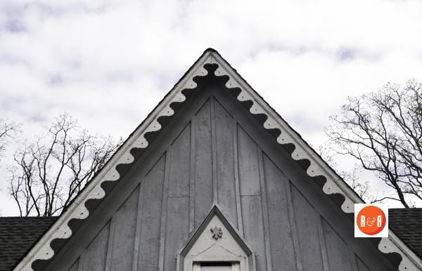 Gothic Revival architectural features of the Ramseur home, one of Blacksburg’s most distinctive pieces of architecture.