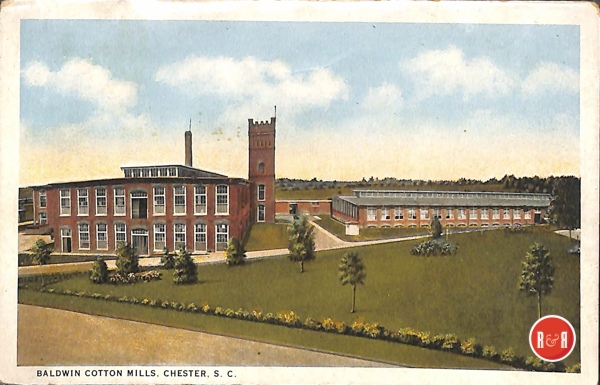 Postcard view of the Baldwin Mill.  Courtesy of the AFLLC Collection - 2017