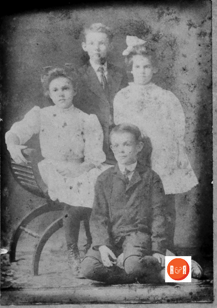 Children of Claudia Sims - Key and her husband, James T. Key, Sr.,: James Turner key, Jr., Claudia Sims Key - Wherry, Mary Letitia Key, Sims, and Frank Sims Key, Sr. - Courtesy of the Wherry Family Collection - 2013