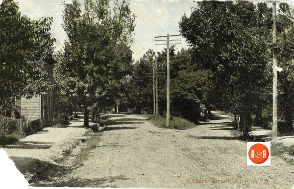 Early 20th century postcard view of of Center Street near #141.