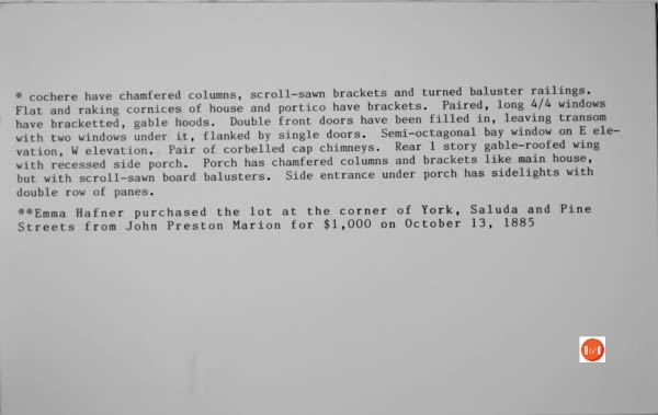 Courtesy of the SC Dept. of Archives and History – 1986