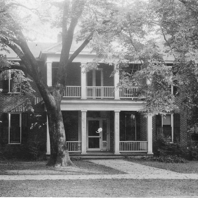 Gage home prior to the extensive remodeling in the 20th century.