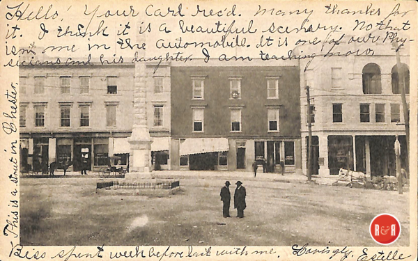 Very early postcard view of Chester's commercial hill district and their Confederate Monument... The Yorkville Enquirer reported on Sept. 6, 1877 - 