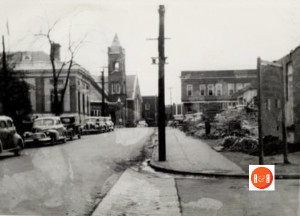 Image of Wylie Street in front of the Wherry home ca. 1940s. Courtesy of the Chester Co. Library