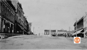 Early 20th century view of Chester's "Hill" business district as photographed by Mr. Van Center of Winnsboro, S.C.