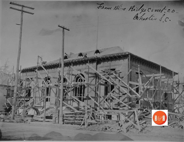 Construction of the US Post Office Chester, SC [Courtesy of the Chester Dist. Gen. Society]