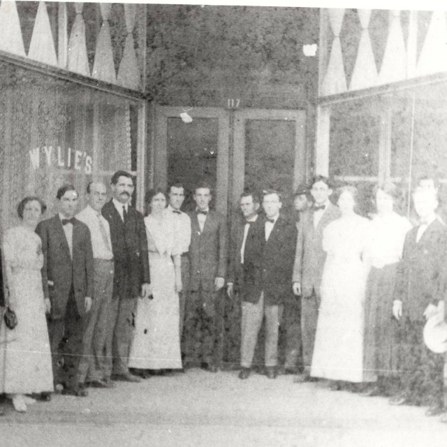 Employees of the business stand for their picture. Courtesy of the Chester Co Library